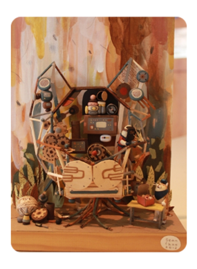 Shot of complete piece titled Doughnut Break